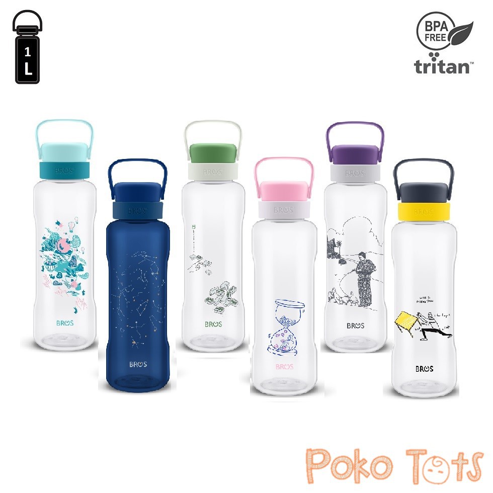 BROS Capa Bottle 1L ORIGINAL Botol Minum Kristal Klear 1000ml WHS