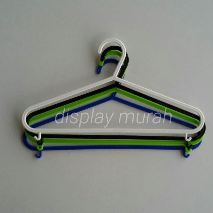 Hanger Plastik 889 Warna gantungan baju dewasa display pakaian hanger laundry-LSN