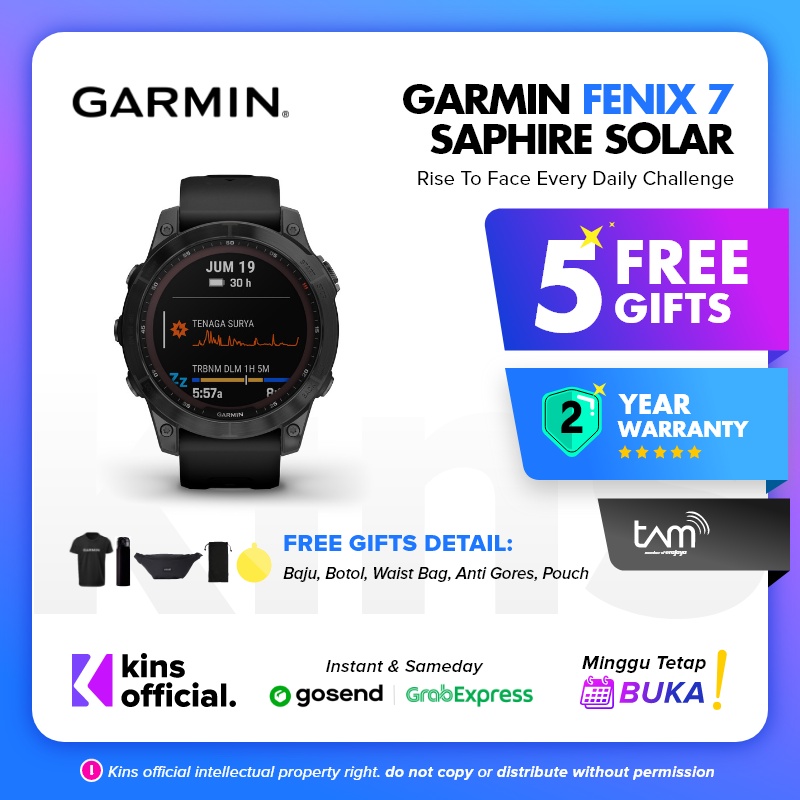 Garmin Fenix 7 Solar Sapphire