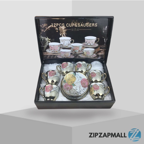 Cangkir Keramik Set 6 in 1 European Style / Gelas Cangkir Mug Keramik Kopi Teh Tea Air 1 Set Unik Couple Lucu Antik Jepang Korea Mini Kecil Murah / Tea Pot Keramik Set Elegant Chinese / Set Cangkir Gelas Teh Kopi Keramik Ungu Motif Cantik European Vicenza