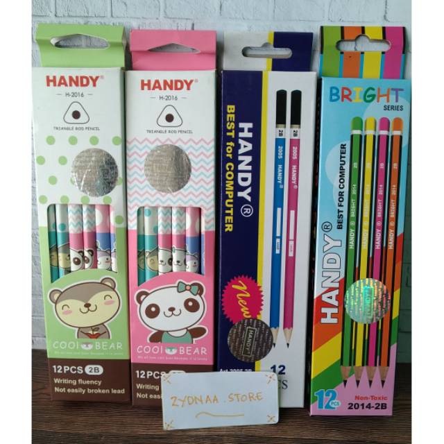 Pensil Komputer Isi 12 Pcs Pensil 2b Handy Shopee Indonesia