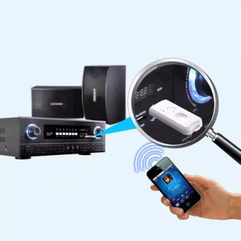 USB Bluetooth Receiver Adapter Music Tanpa Kabel