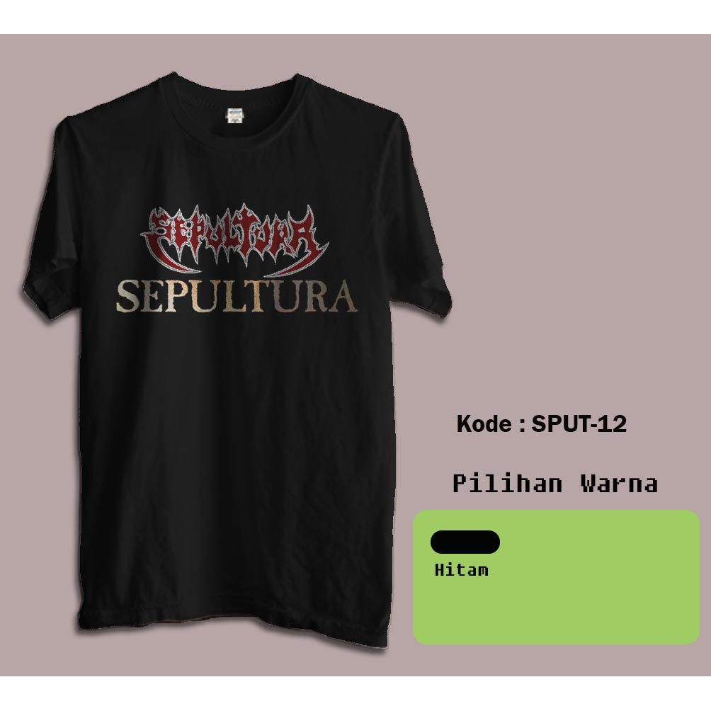 Kaos Music Band Metal Sepultura - Band Metal Rock Sepultura     12