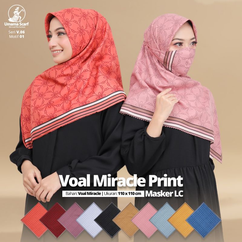 SEGIEMPAT UMAMA VOAL MIRACLE PRINT LC + MASKER