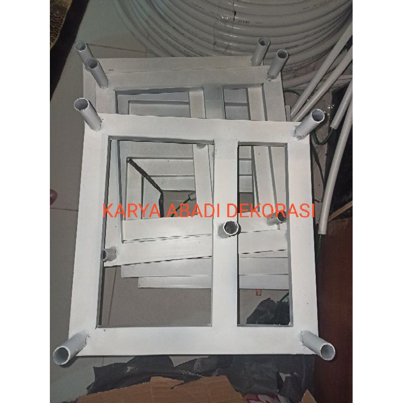 STANDING TATAKAN LAMPU BUNGA HIAS DEKORASI PELAMINAN TIANG LIMA (REALPICT)