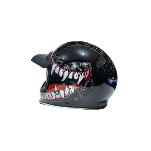 Helm Cakil JPX JP Signature SG 06 Venom Hitam Glossy ORIGINAL