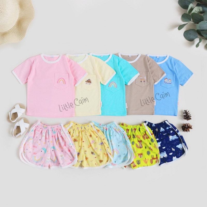 LITTLECAIM - COLOURFUL SET | baju anak | setelan anak