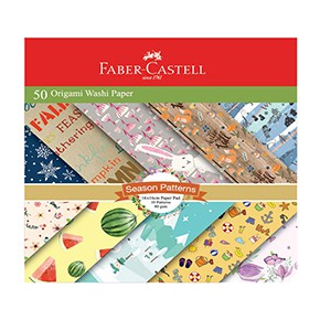 

FABER CASTELL ORIGAMI WASHI PAPER SEASONS PATTERN