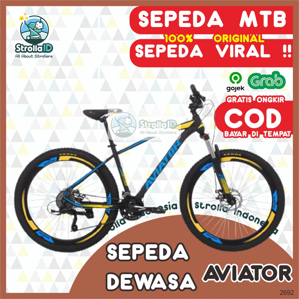 MTB 27,5 Aviator. 2692 Sepeda Lipat Folding Bike  Sepeda Gunung Road Bike Sepeda Artis SNI ORI