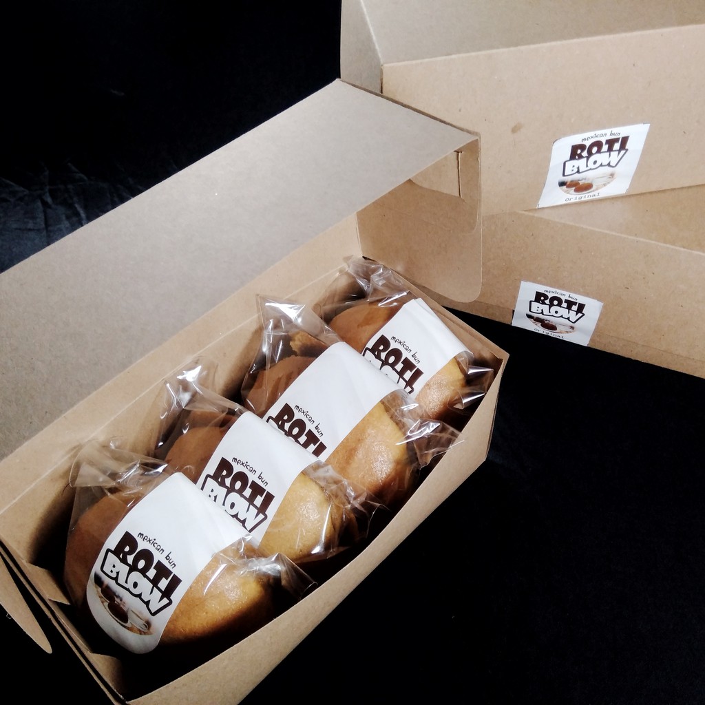(1kg=2dus) ROTI BLOW | Semacam ROTI O / BOY isi Butter Topping Kopi Orginal  Roti Kue Solo 4 pcs-5