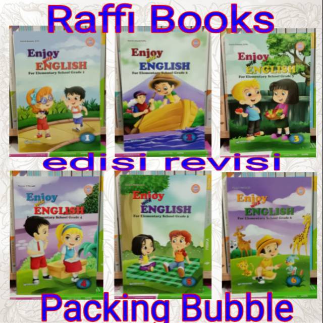 Buku Enjoy With English SD kelas 1,2,3,4,5,6 Penerbit Bukit Mas Mulai
