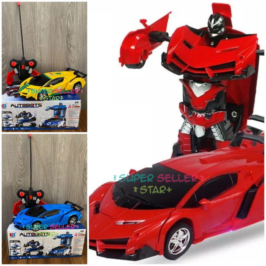 Mobil Remot Kontrol Ferrari Berubah Jadi Robot | RC Mobil Bugatti / Mobil RC Lamborgini / Mobil Remo