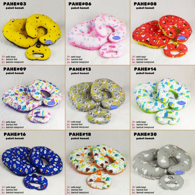 SOFA BAYI - BANTAL DOT - BANTAL IBU MENYUSUI - PAKET HEMAT