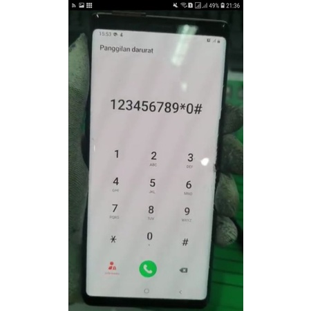 Lcd Samsung Note 9 minus.