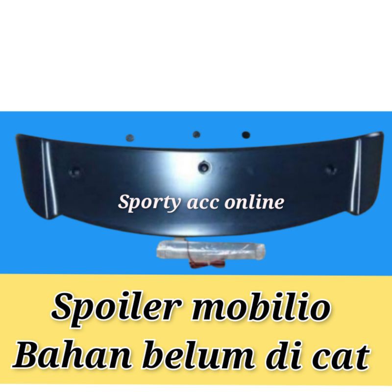 spoiler mobilio model rs mentah plastik plus lampu