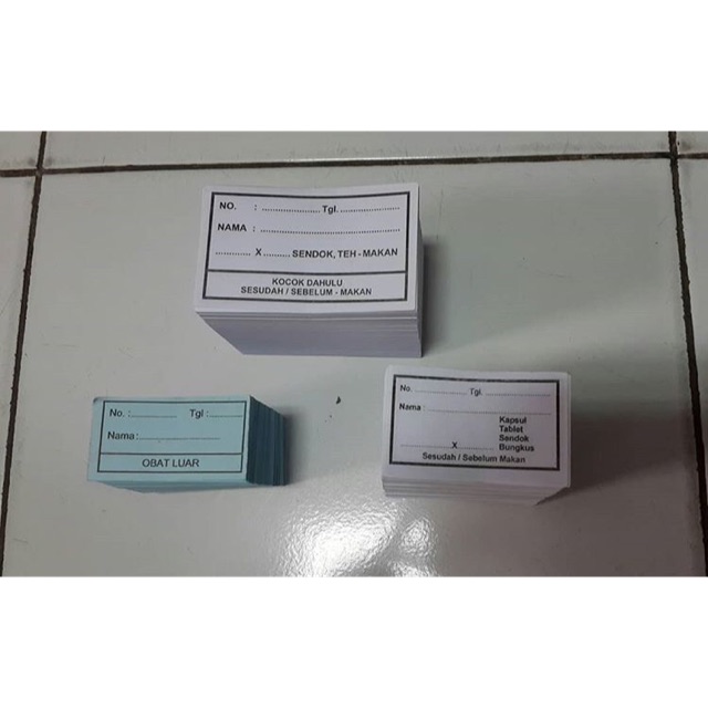 Jual Etiket apotik kertas etiket obat Indonesia|Shopee Indonesia