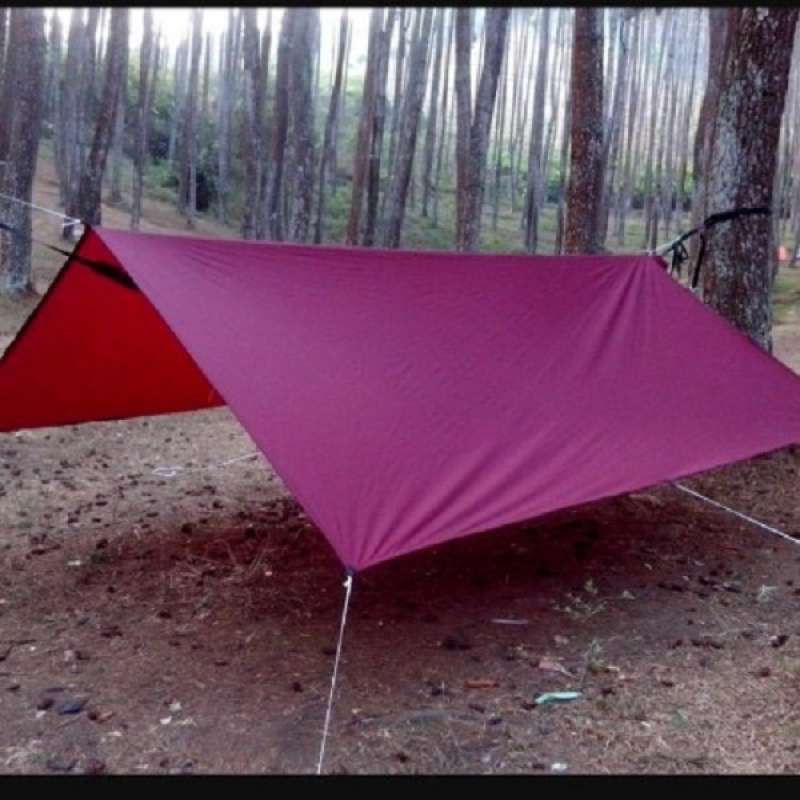 Flysheet Tenda 2x3 Meter - Tarp Tent Atau Cover Tenda Ukuran 2Meter X 3Meter