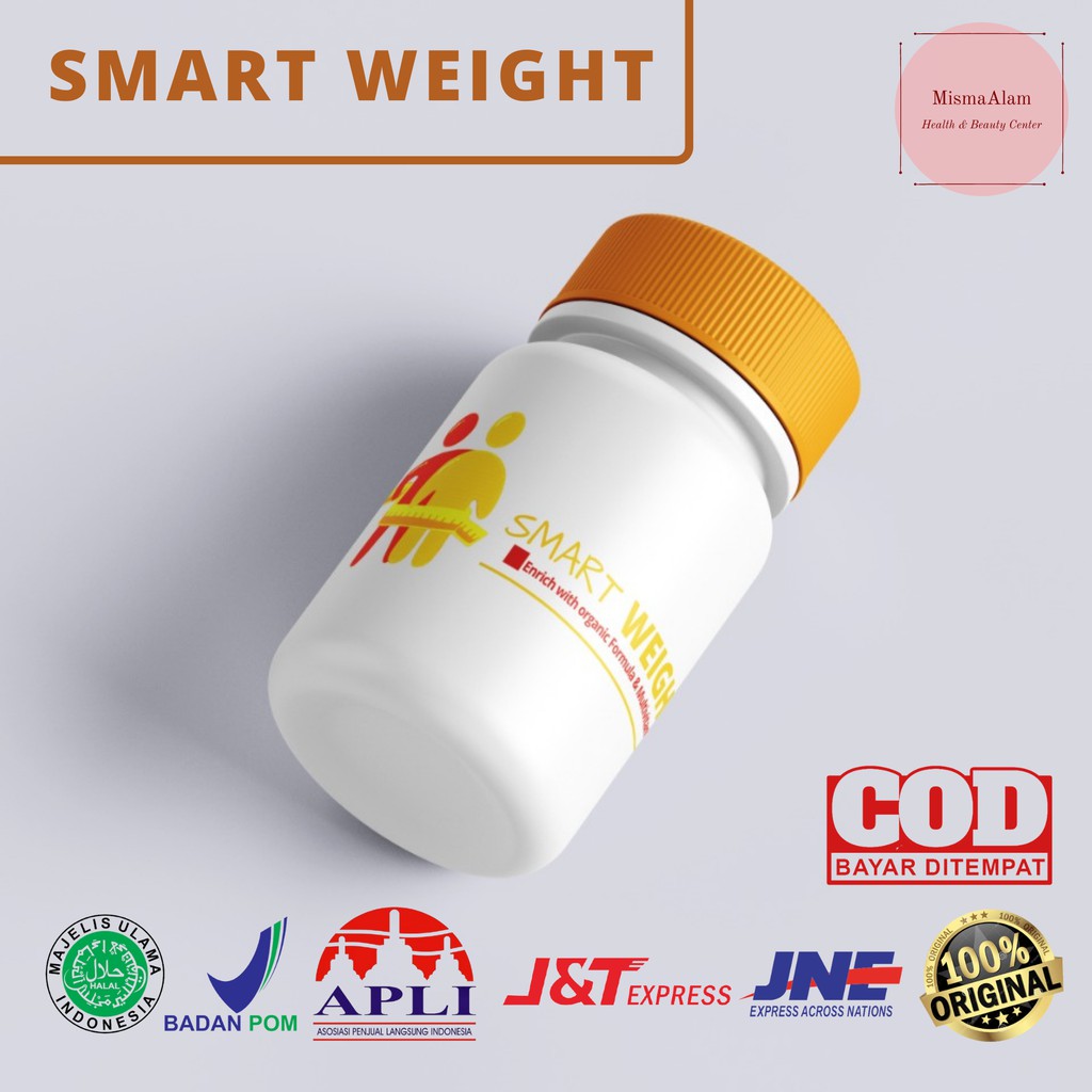 SMART WEIGHT - Penggemuk Badan, Obat Penggemuk Badan, Suplemen Penggemuk Badan - Bpom, Permanen,Anak