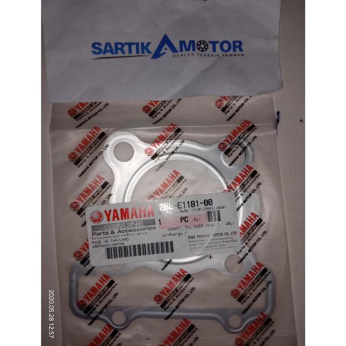 Original Gasket, Cyclinder Head (Paking Blok Atas) Yamaha Mio M3