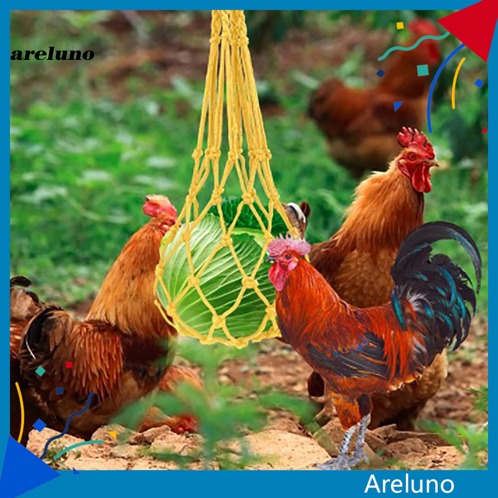 Arel Home Supplies Lightweight Poultry Feeder Chicken Hanging Feeder Easy To Use For Backyard Shopee Indonesia