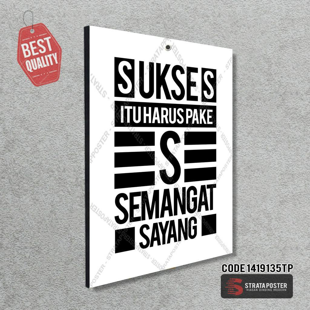 Hiasan dinding minimalis Poster motivasi Wall decor quotes