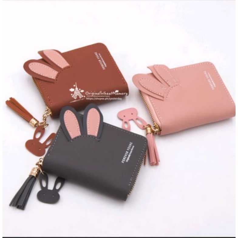 Dompet Wanita Telinga Rabbit Women's Wallet Korean Fashion 12 x 9 Bisa COD