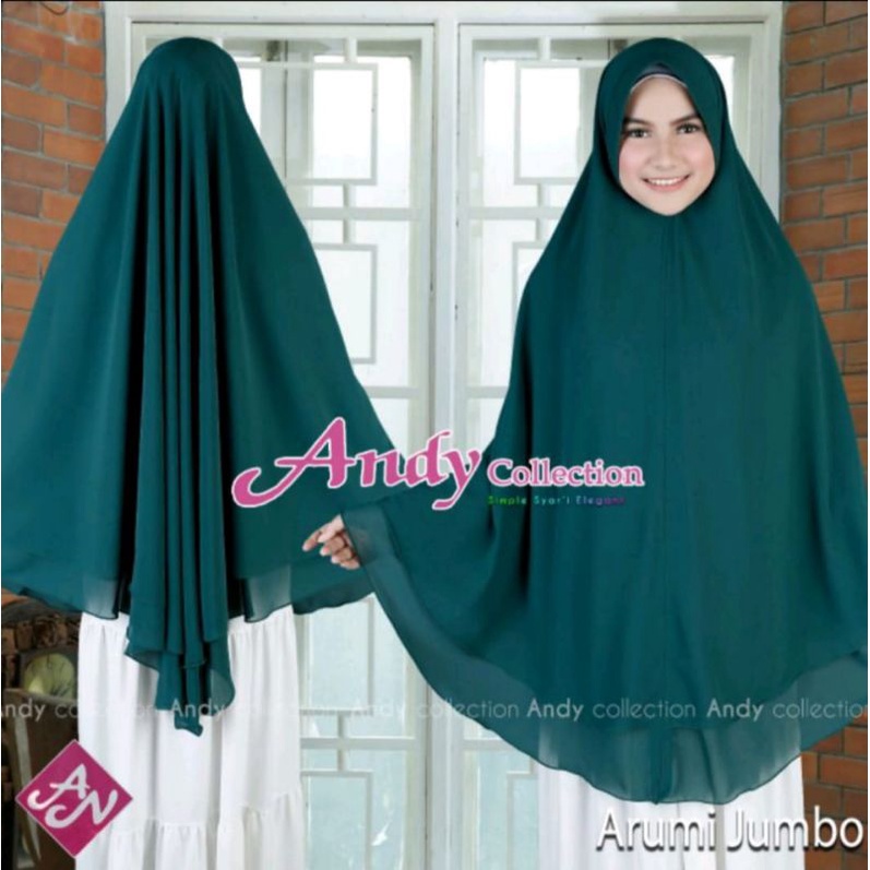 KHIMAR ARUMI JUMBO/KHIMAR PREMIUM CERUTY BY BALKISH FASHION