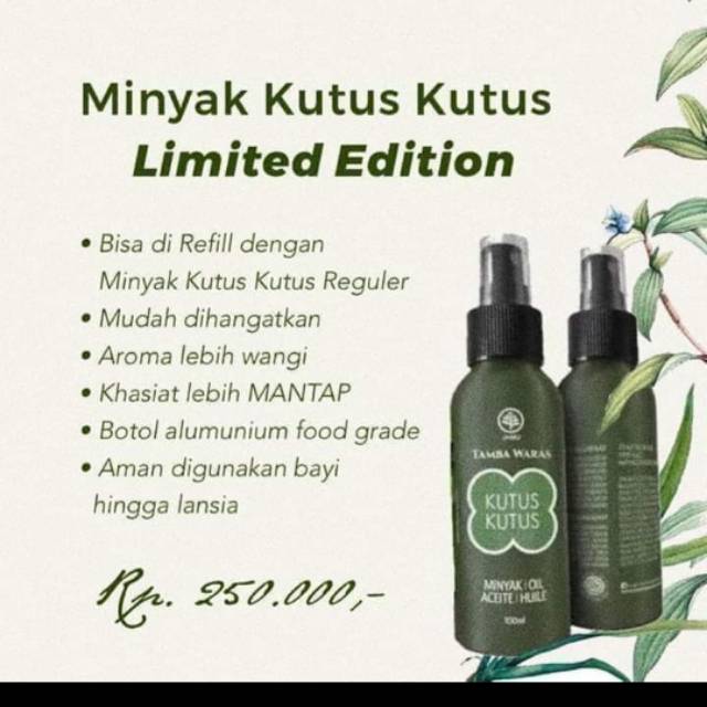 Minyak Kutus Kutus Limited Edition 7th Malang (MKK LE)