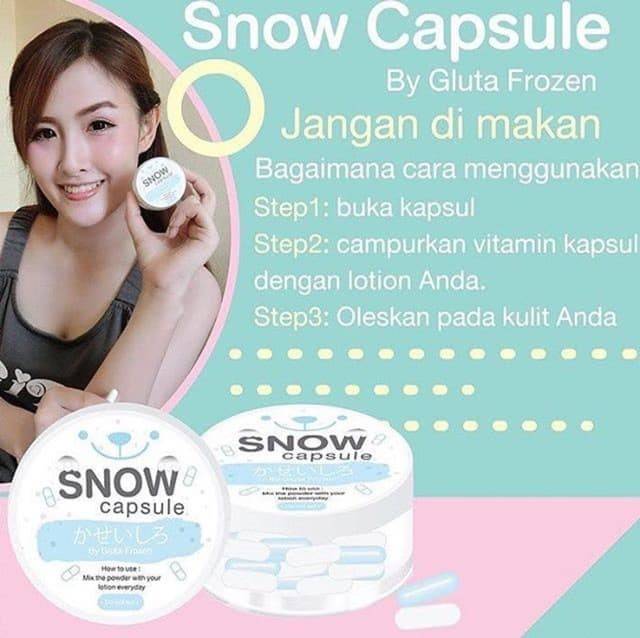 SNOW CAPSULE FROZEN / pemutih kulit