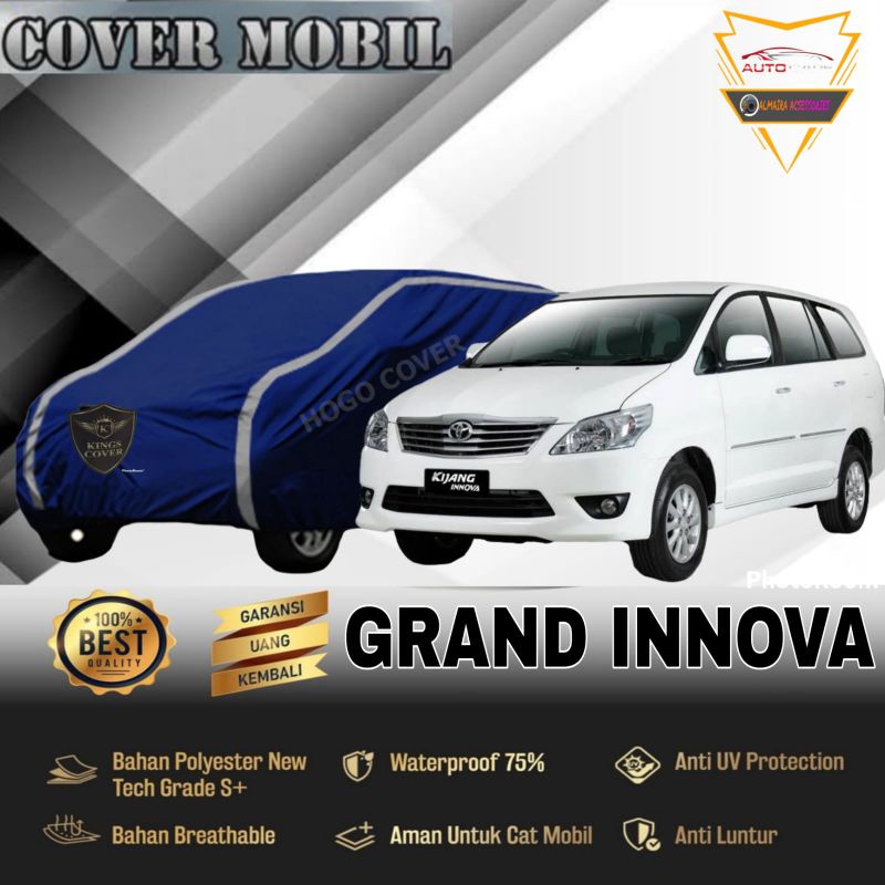 Cover Body Mobil Toyota Grand Innova Sarung Mobil Innova Lama 2016 2017 2018 Mantel Mobi grand innova Selimut Mobil Innova Penutup Pelindung