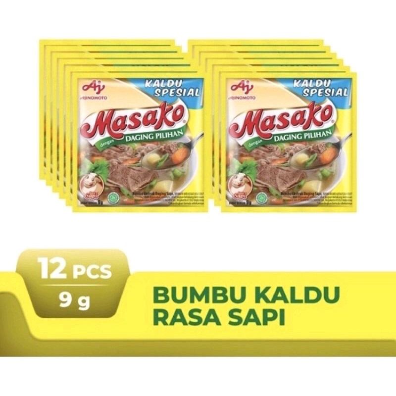 

N_S_Y Masako Ayam dan Sapi perpaduan tepat untuk segala jeniz masakan kemasan renceng isi 12sachet