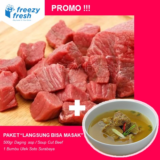 

FREEZY FRESH Daging sop dan Bumbu Soto Daging Surabaya