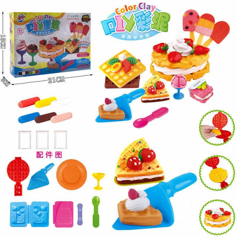 [semuajual]Mainan Anak Kereta Api Plastisin Cetakan Kue Mie Dan Mainan Lain/Clay Playing Train-Waffle