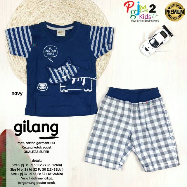 Setelan Bayi Cowok | GILANG SET ORI PGJ KIDS