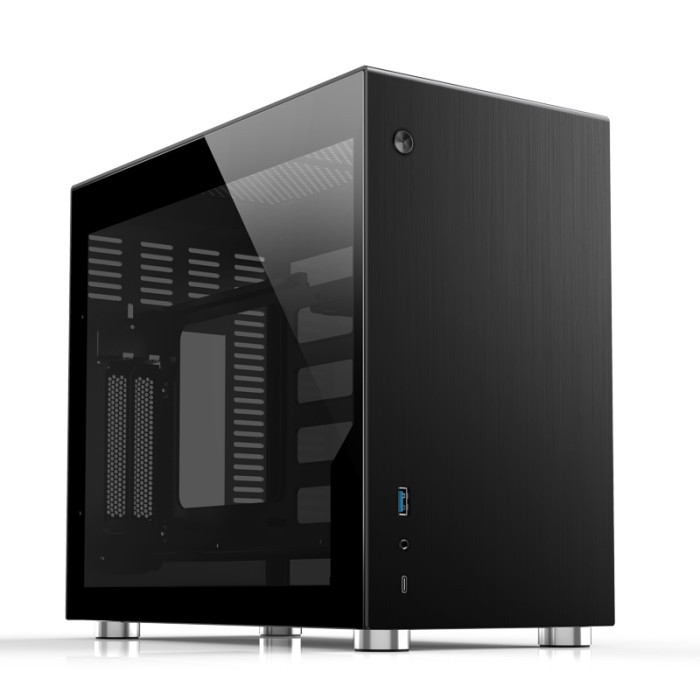 JONSBO CASE V10 BLACK GLASS MINI ITX