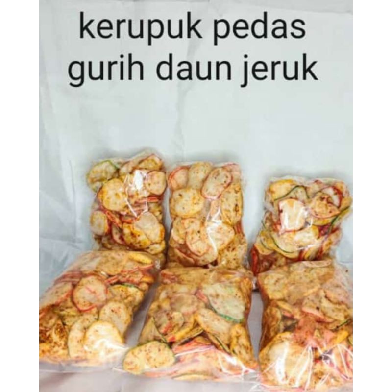 

Cemilan Kerupuk Pedas Jeruk Dan Pedas Asam Manis 250gr