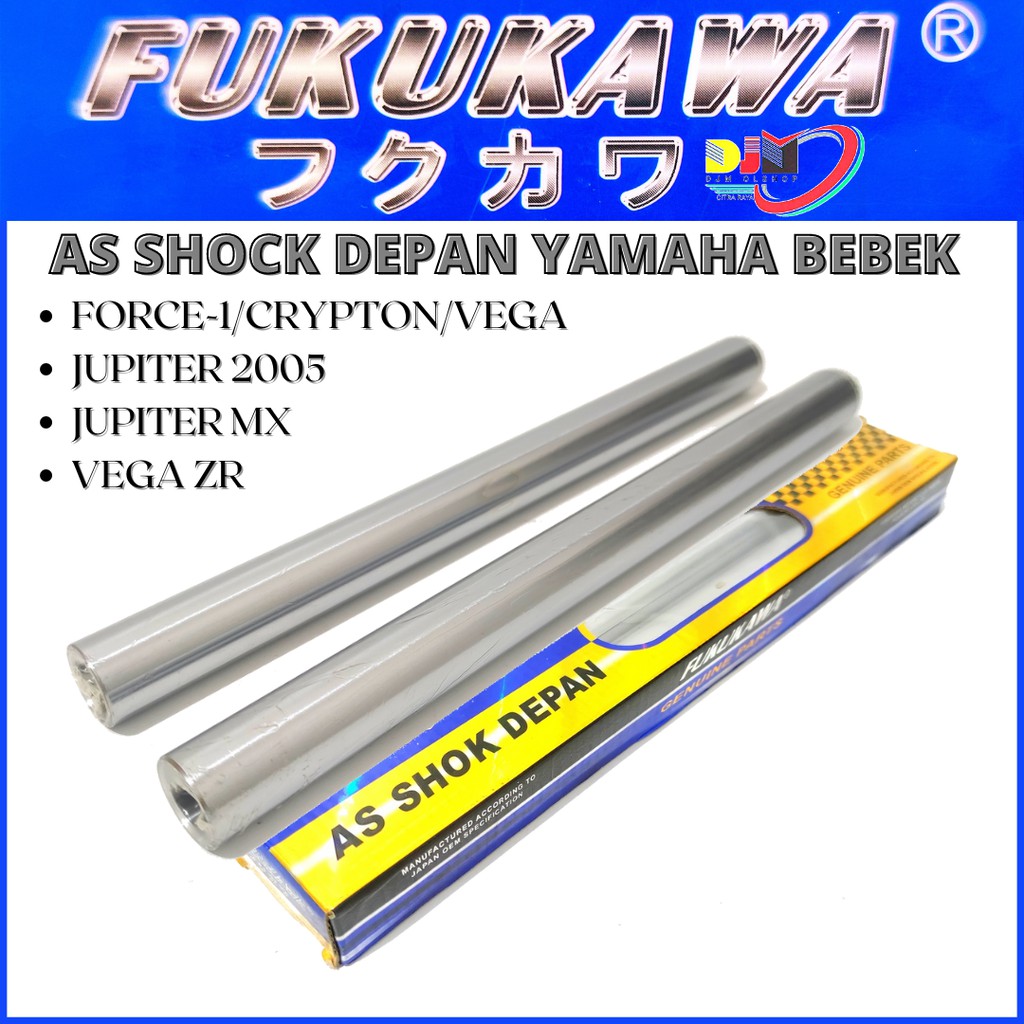 As Shock Depan Fukukawa Yamaha Bebek Force-1, Jupiter, Jup- MX, Vega R New, Vega ZR 2pc