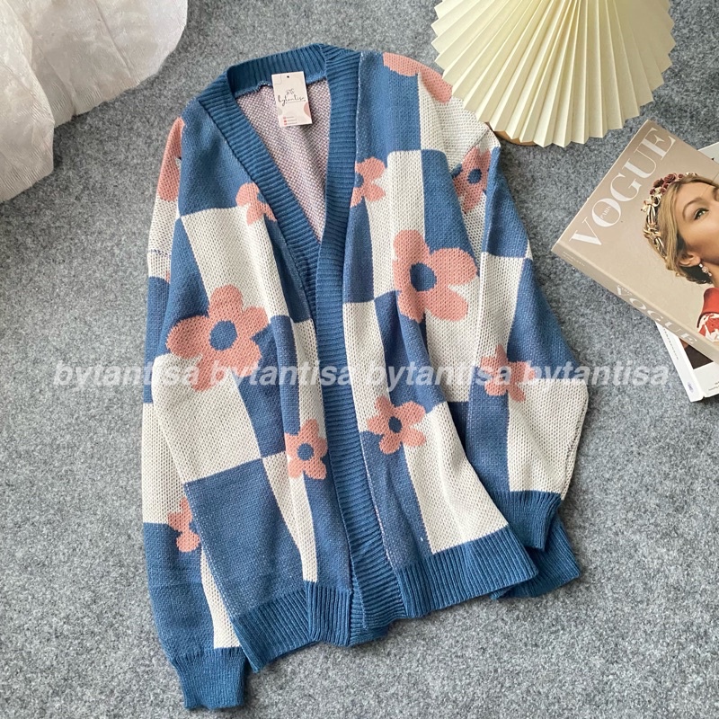 femia flower cardy - Cardigan Wanita Terbaru