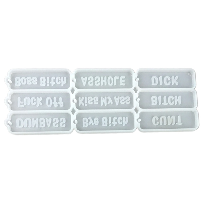 SIY  Shiny English Alphabet Keychain Mould Silicone Epoxy Resin Molds DIY Pendant Jewellery Making Keychain Decoration