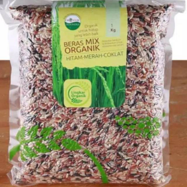 

LINGKAR ORGANIK BERAS MIX HITAM MERAH COKLAT / WHOLEGRAIN 2KG