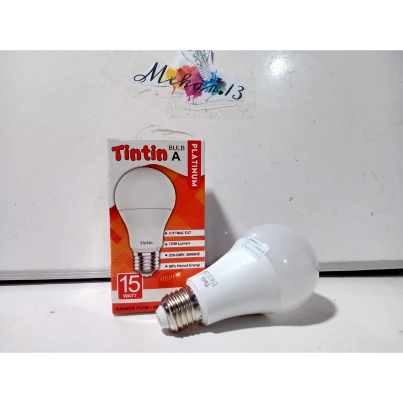 Lampu LED Tin-Tin Platinum 15 WATT, GARANSI 1 TAHUN, TIN-TIN