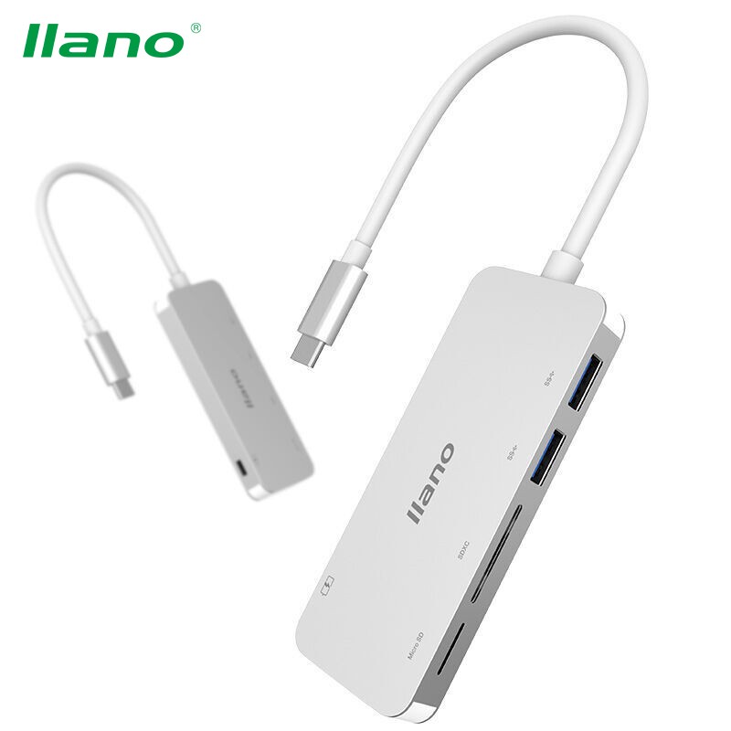 

llano HUB USB Type-C dengan Kabel USB-C untuk Macbook 12 / 12 Inch