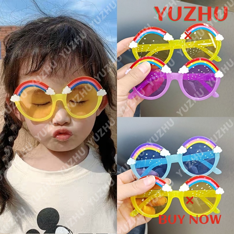 （YUZHU）COD Permen Kacamata Bulat Lucu Untuk Anak-anak/Aksesoris Fashion Anak Untuk Anak Laki-Laki/Perempuan