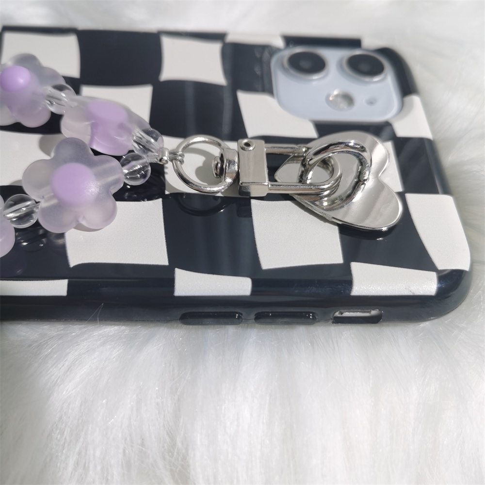 Tali Lanyard Transparan Bentuk Hati Bahan Metal Warna Emas / Silver Untuk Aksesoris Case Hp AP1