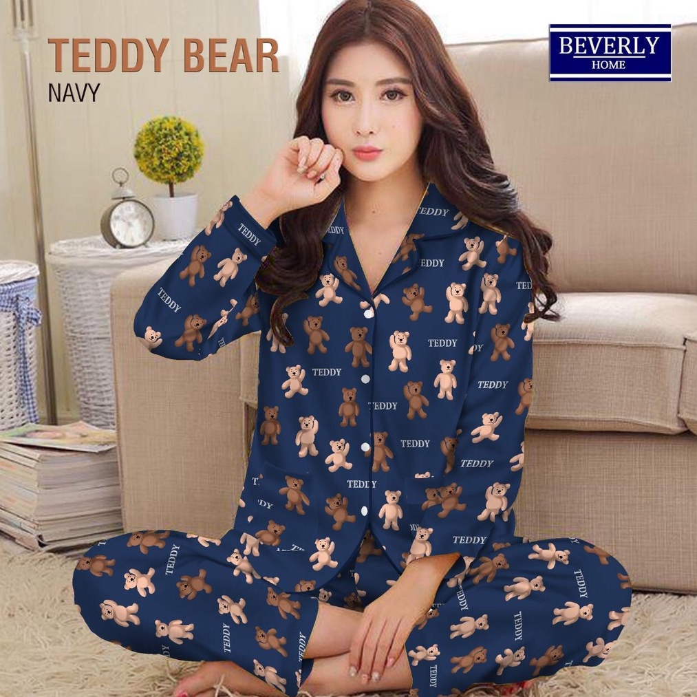 Piyama PP Dewasa Sultan / Janda Bolong / Tie Dye Katun Jepang - Fit XL-Teddy