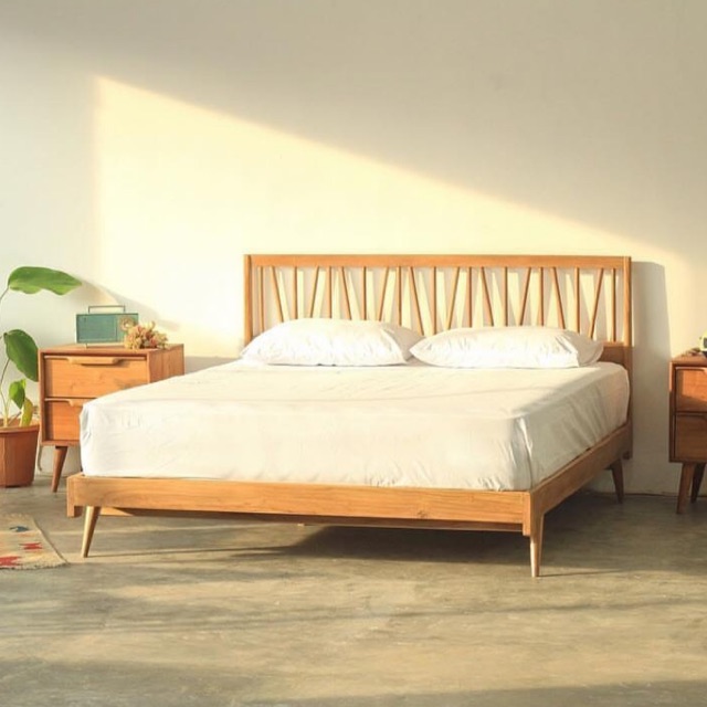Backwoods bed - dipan jati - bed king size teak wood