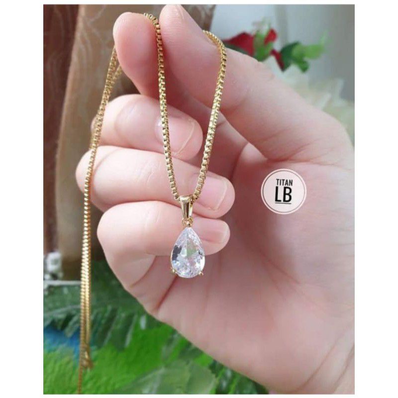 KALUNG MATA SATU LAPIS EMAS 18K ANTI KARAT