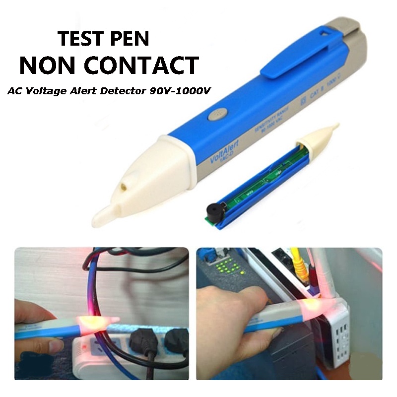 Test Pen Cek Arus AC 90-1000V Kabel Voltage Alert Detector