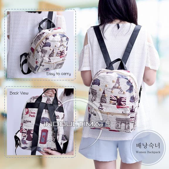 TAS RANSEL WANITA TAS FASHION TAS IMPORT WANITA TAS KECIL / IM JS103