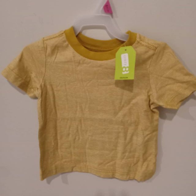 KAOS ANAK LAKI LAKI POPMYWEAR CRAZY 8 KUNING GARIS SZ 3TAHUN / KAOS GRIS ANAK / KAOS ANAK